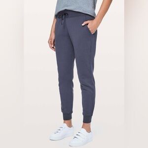 Lululemon Warm Down Jogger II 25” Women's Size 10 Blue Terry Cotton